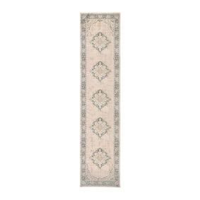 Chodnik vintage - Spring Medaillon Kremowy/Zielony - sfeer