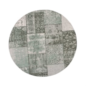 Dywan okrągły Patchwork - Dreams Zielony - sfeer