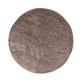 Dywan okrągły z długim włosiem - Lofty Taupe - sfeer