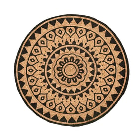Dywan okrągły z juty - Henna Ayda Naturalny - sfeer
