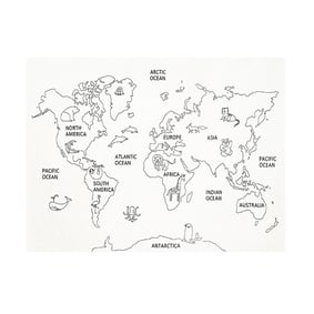 Dywan dziecięcy - Globe Kremowy - sfeer