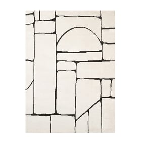 Dywan Japandi - Yori Blocks Kremowy/Czarny - sfeer