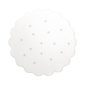 Dywan okrągły dziecięcy - Cloudy Dots Biały - sfeer