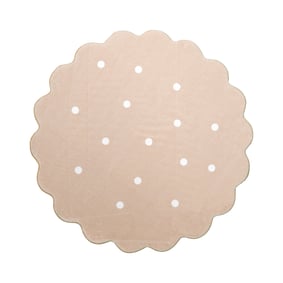 Dywan okrągły dziecięcy - Cloudy Dots Beżowy - sfeer