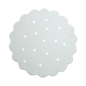 Dywan okrągły dziecięcy - Cloudy Dots Miętowy - sfeer
