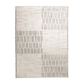 Dywan skandynawski - Yune Lines Kremowy/Czarny - sfeer