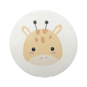 Dywan dziecięcy okrągły - Sammy Giraffe Żółty - sfeer
