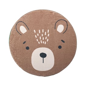 Dywan dziecięcy okrągły nadający się do prania - Sammy Bear Brązowy - sfeer