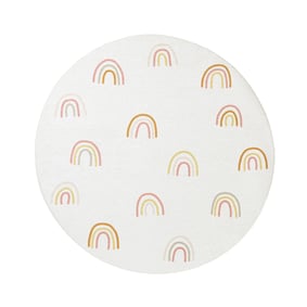 Dywan dziecięcy okrągły - Evi Rainbow Kolorowy - sfeer