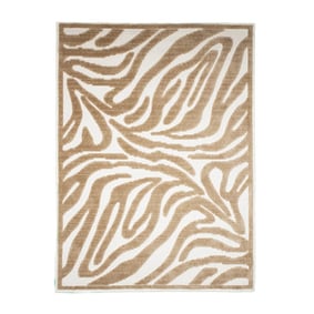 Dywan do prania w pralce - Dunya Zebra Beżowy/Biały - sfeer