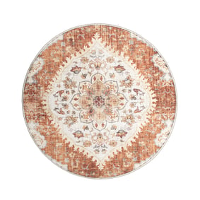 Dywan zewnętrzny vintage okrągły - Santo Mandala Terakota - sfeer