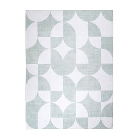 Dywan zewnętrzny abstrakcja - Groovy Tiles Zielony - sfeer