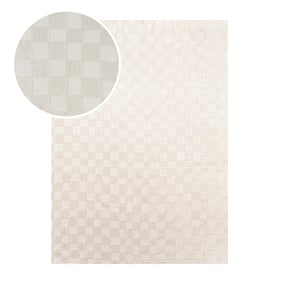 Dywan Japandi - Yori Checkerboard Kremowy - sfeer