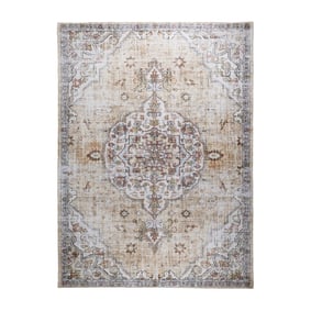 Dywan orientalny - Leyla Medallion Taupe - sfeer