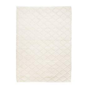 Dywan wełniany pleciony - Knit Kremowy - sfeer