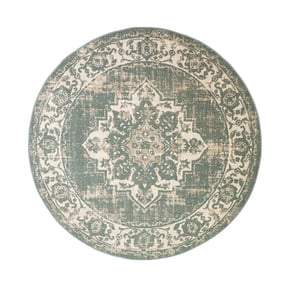Dywan okrągły vintage - Spring Medaillon Zielony/Kremowy - sfeer