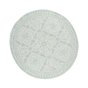 Dywan zewnętrzny okrągły - Summer Oriental Miętowy - sfeer