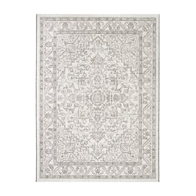 Dywan zewnętrzny vintage - Victoria Aztec Szary - sfeer
