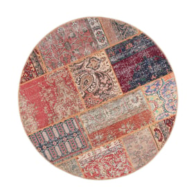 Dywan patchworkowy okrągły - Moods Rustic No.16 - sfeer