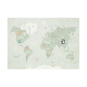 Dywan dziecięcy - Globe Miętowy - sfeer