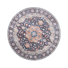 Dywan okrągły vintage - Imagine Medallion Niebieski - sfeer