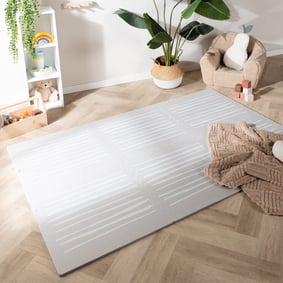 Mata piankowa puzzle - Alfie Stripes Szara