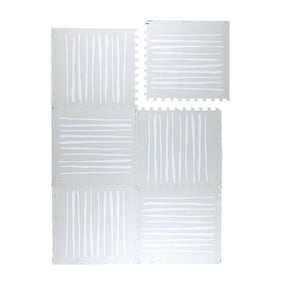 Mata piankowa puzzle - Alfie Stripes Szara - product