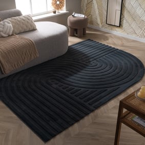 Dywan nieregularny - Flowy Wavy Antracyt