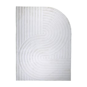 Dywan nieregularny - Flowy Wavy Kremowy - sfeer