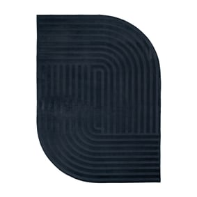 Dywan nieregularny - Flowy Lines Antracyt - sfeer