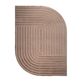 Dywan nieregularny - Flowy Lines Taupe - sfeer