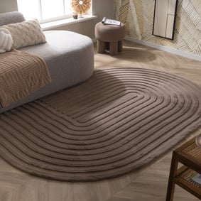 Dywan nieregularny - Flowy Arch Taupe