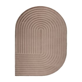 Dywan nieregularny - Flowy Arch Taupe - sfeer