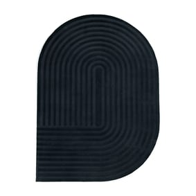 Dywan nieregularny - Flowy Arch Antracyt - sfeer