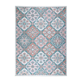 Dywan zewnętrzny boho - Vedra Tile Niebieski - sfeer