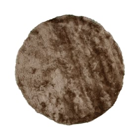 Dywan okrągły z długim włosiem - Glorious Taupe - sfeer