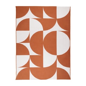 Dywan zewnętrzny - Summer Shapes Terakota - sfeer
