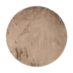 Dywan okrągły z długim włosiem - Comfy Supreme Taupe - sfeer