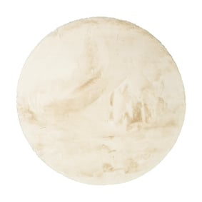 Dywan okrągły z długim włosiem - Comfy Supreme Kremowy - sfeer