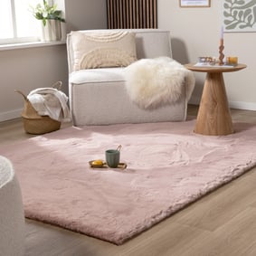 Miękki dywan z długim włosiem - Comfy Supreme Różowy