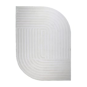 Dywan nieregularny - Flowy Lines Kremowy - sfeer