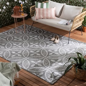 Dywan zewnętrzny - Summer Pattern Szary
