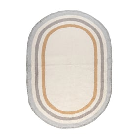 Owalny prany dywan dziecięcy - Milo Szary - product
