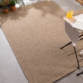 Dywan do wnętrz i na zewnątrz - Dunes Mandala Brązowy