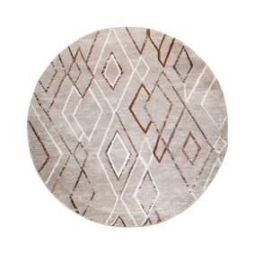 Dywan Berber okrągły - Blend Diamond Beige - sfeer