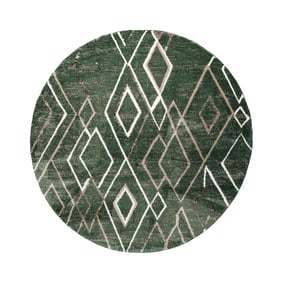 Dywan berberyjski okrągły - Blend Diamond Zielony - sfeer