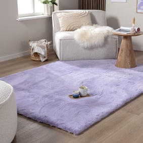 Miękki dywan z wysokim włosiem - Comfy Supreme Liliowy