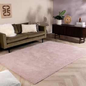 Miękki organiczny dywan - Teddy Różowy