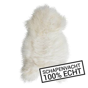 Biała skóra owcza 90 cm – dywanik - sfeer