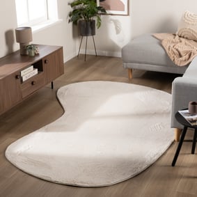 Miękki dywan z niskim włosiem – Cozy Ripple Creme